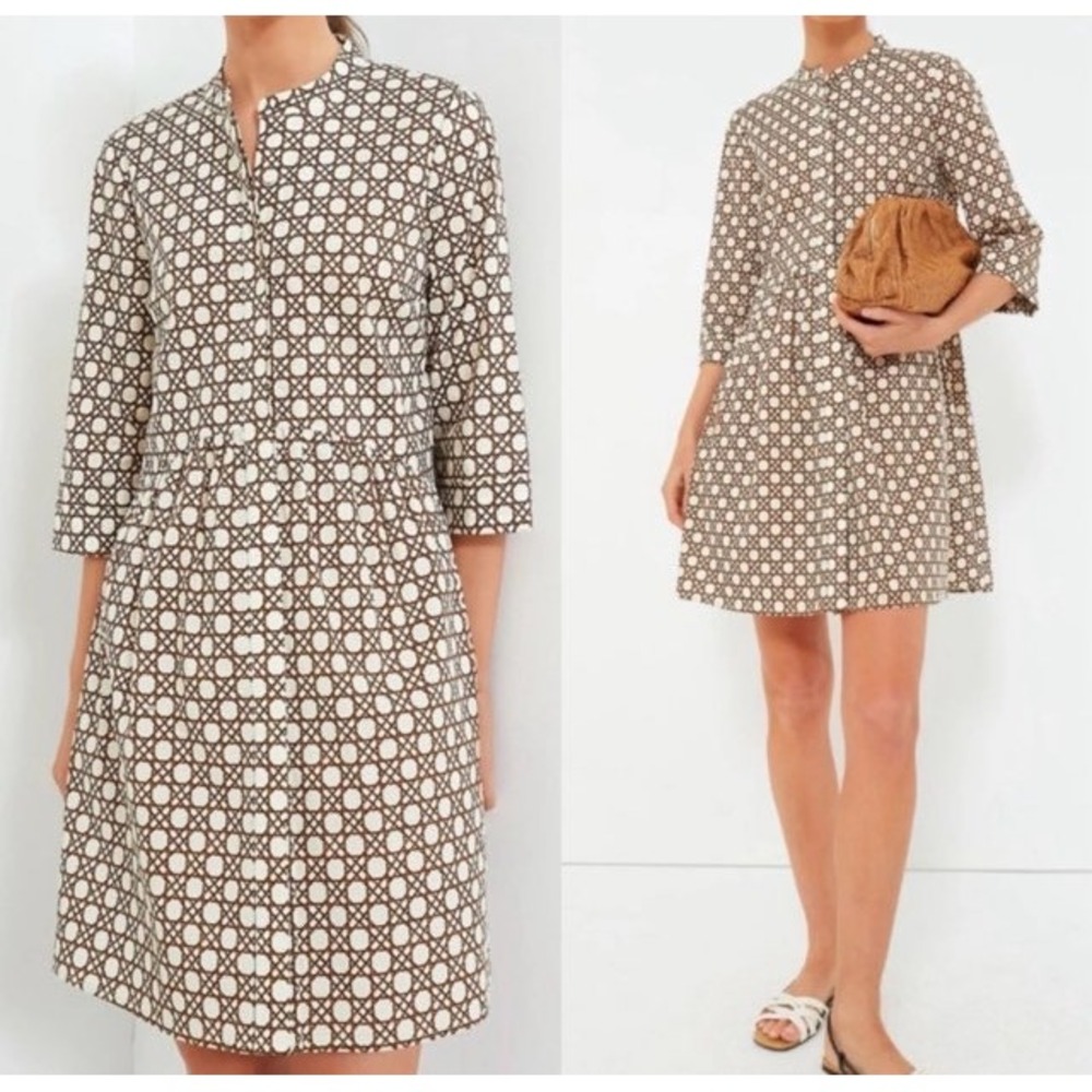Tuckernuck Birch Cane Royal Shirt Dress Button Down Size S